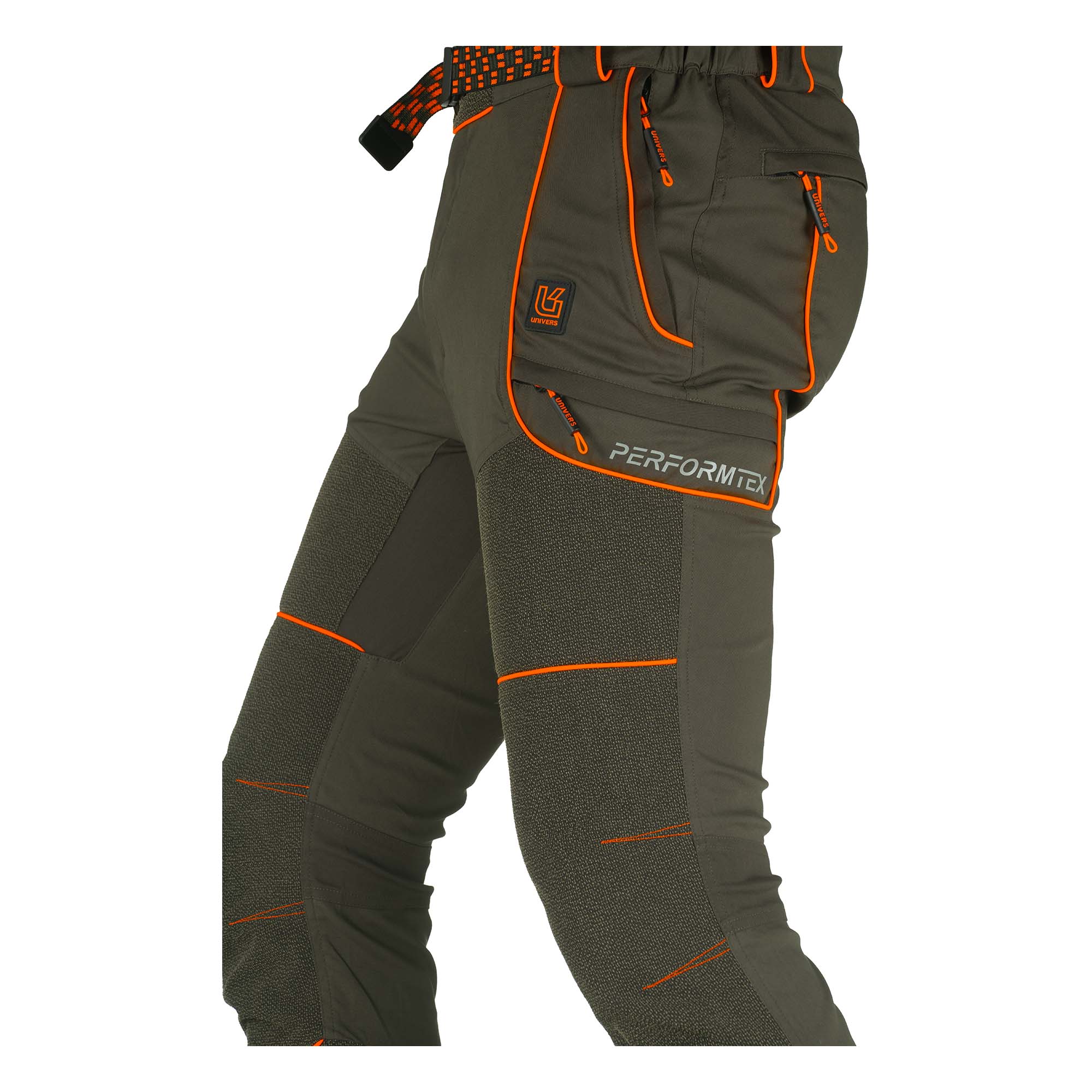 PANTALONI CACCIA CORDURA PERFORMTEX verdi/arancio - immagine 3