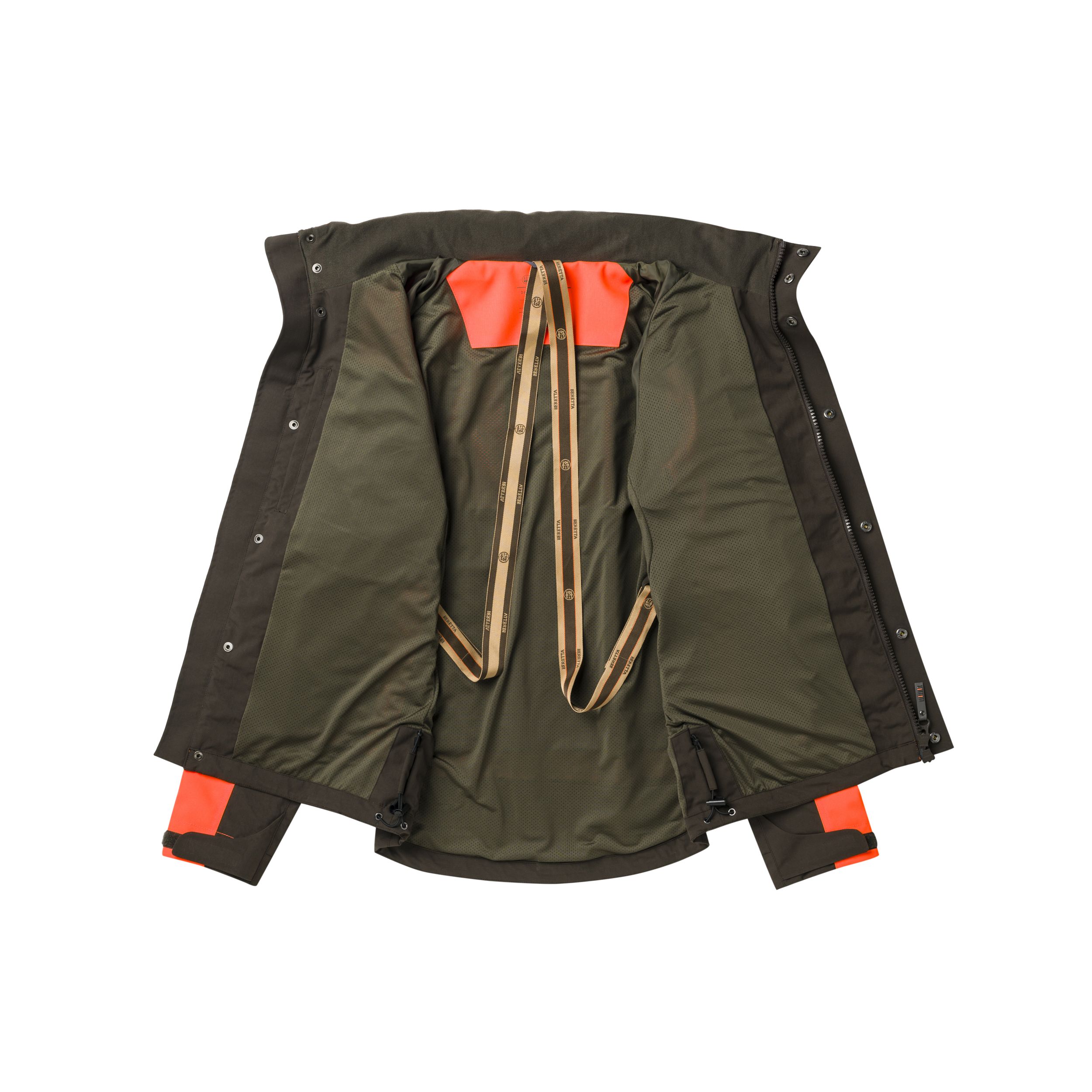 Giacca idrorepellente Balcan Marrone/arancio - immagine 3