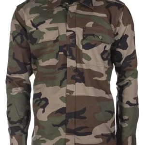 Camicia tattica Mil-Tec Ripstop maniche lunghe Camo verde