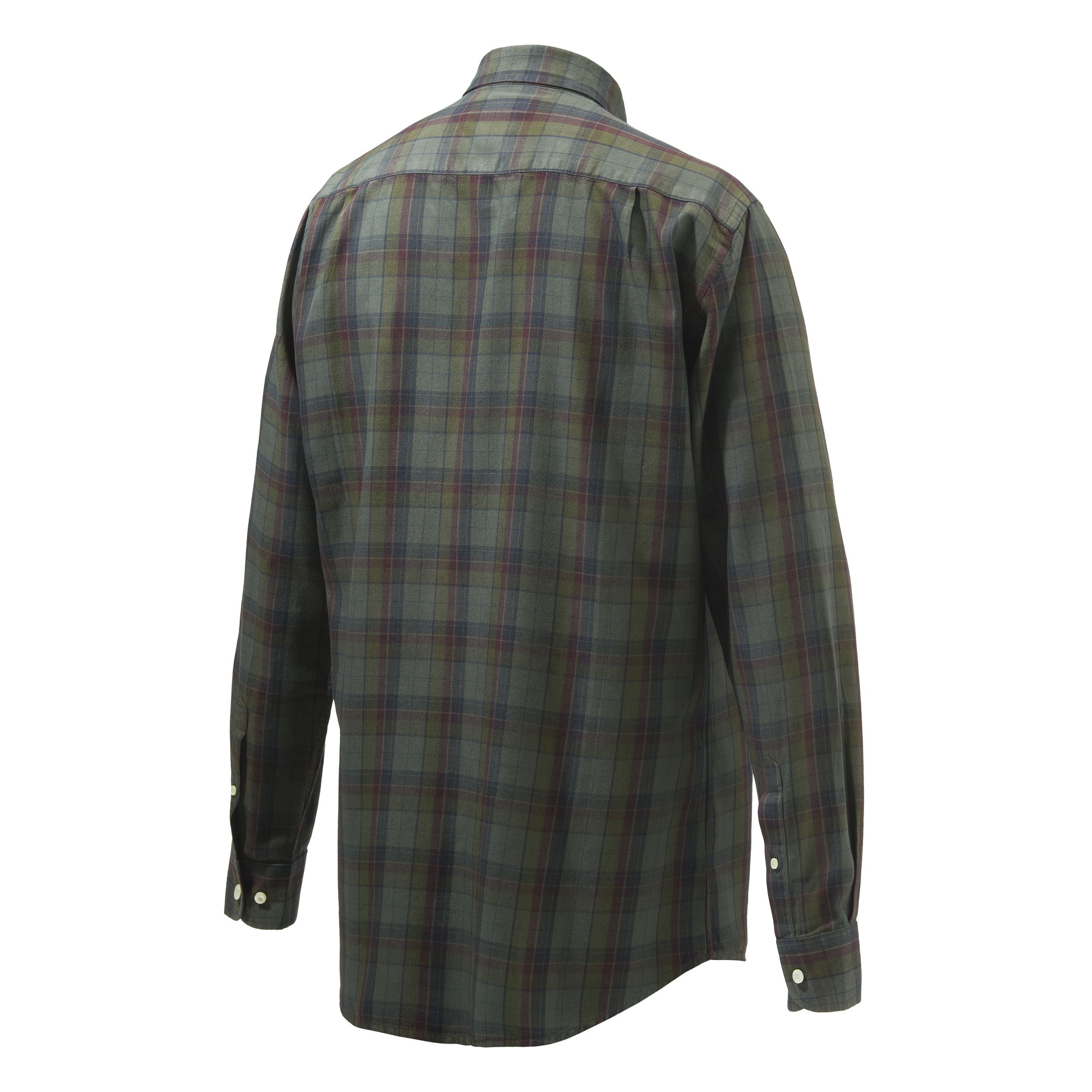 Camicia Wood Button Down Verde/rosso - immagine 2