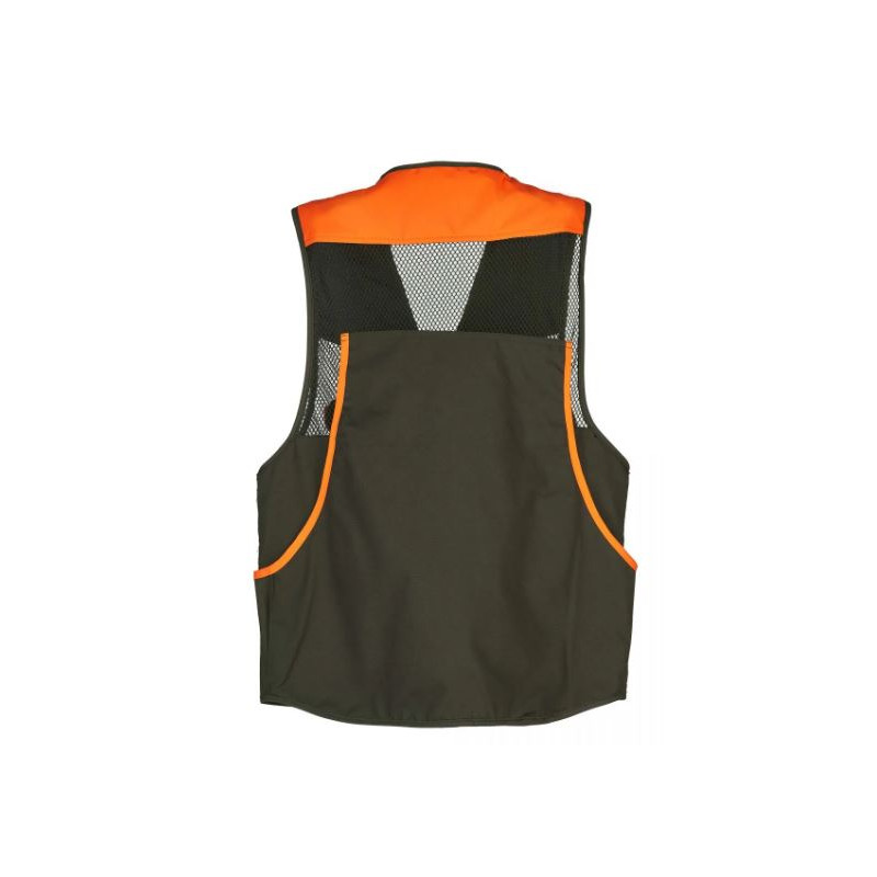 Gilet Univers verde e arancio estivo con retina - immagine 2