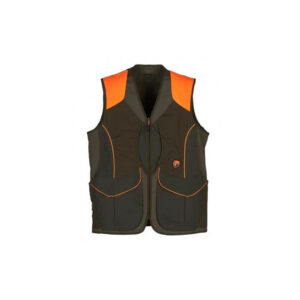 Gilet da caccia Univers verde e arancio